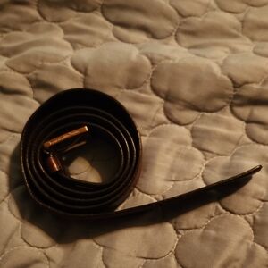 Ermenegildo Zegna   Dark Brown Leather Belt